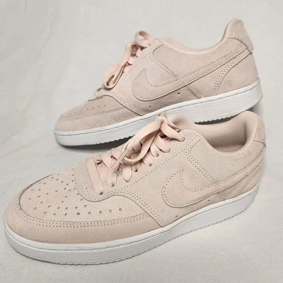 Nike Court Vision Low Orange Pearl Pink And White Size 8 - Picture 2 of 5